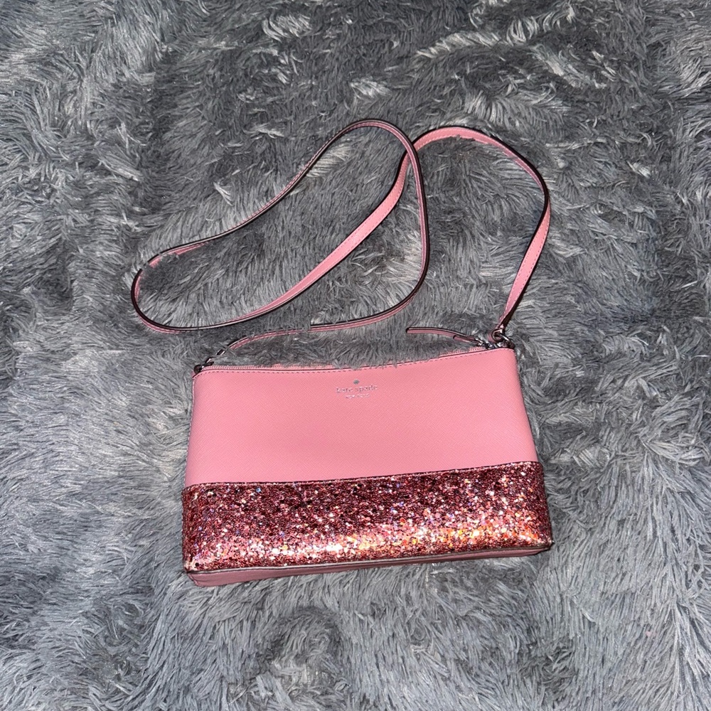 Kate Spade Pink and Sparkle Crossbody Bag